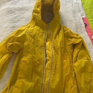 L.L. Bean Kids Yellow Hooded Raincoat